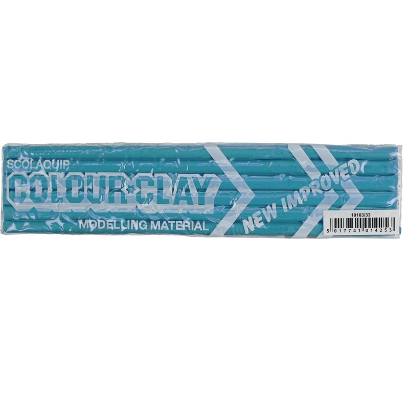 SCLD10103-33.jpg SCOLA COLOURCLAY PLASTICINE 500G TURQUOISE - Image 1