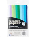SCOLA TISSUE PAPER FOLDED 10 COOL COLOURS 50X75CM 20SH