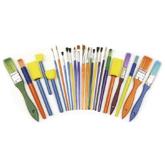 SCLDCS5180.jpg SCOLA PAINT BRUSH STARTER KIT 25PCS - Image 1