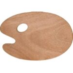 WOODEN PALETTE 20X30CM 5MM OVAL