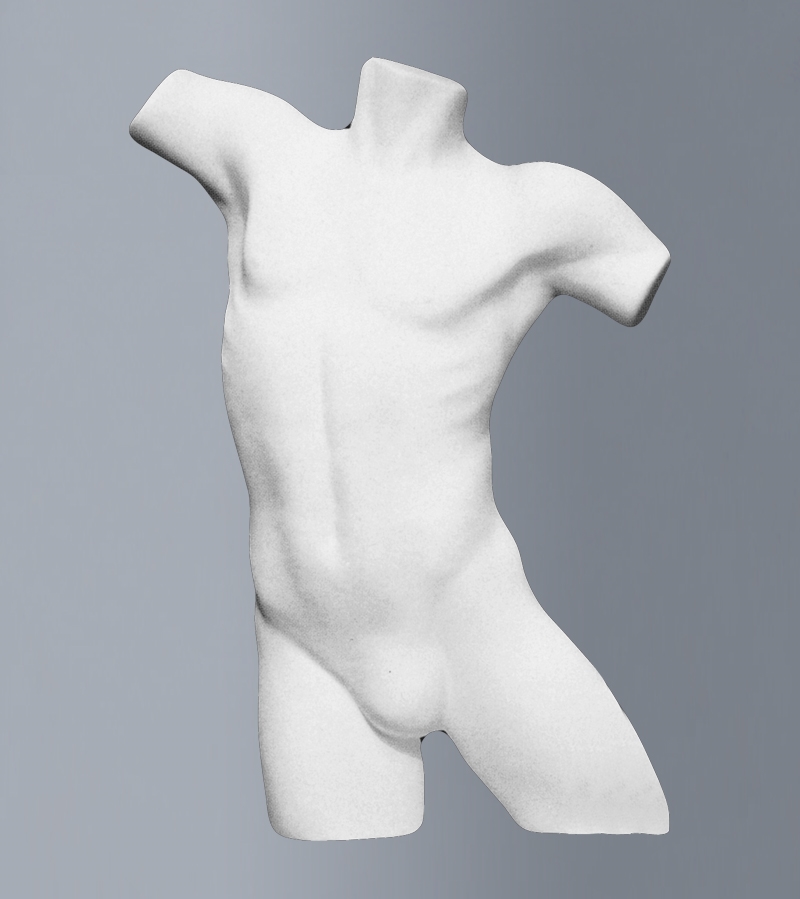 BVOBU.jpg STYROFOAM TORSO MAN H.83CM - Image 1