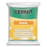 CERNIT POLYMER CLAY PEARL 56G GREEN