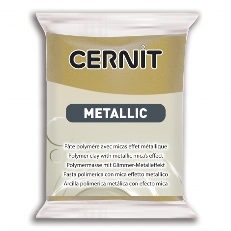 CP0870056055CE.jpg CERNIT POLYMER CLAY METALLIC 56G ANTIQUE GOLD - Image 1