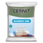 CERNIT POLYMER CLAY No.1 56G OLIVE