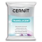 CERNIT POLYMER CLAY TRANSLUCENT 56G GLITTER SILVER
