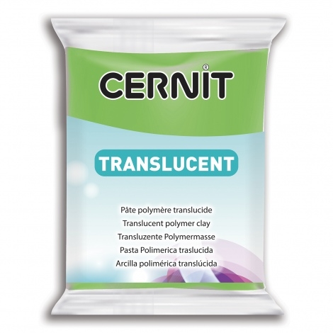 CP0920062605CE.jpg CERNIT POLYMER CLAY TRANSLUCENT 56G LIME GREEN - Image 1