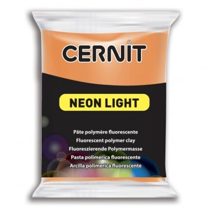 CERNIT POLYMER CLAY NEON 56G ORANGE