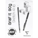 CLAIREFONTAINE GRAF IT DOT SKETCH PAD 90G A4 80SH