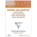 CLAIREFONTAINE VELLUM GRAPH PAPER PAD 90G A3 50SH