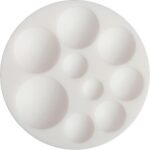 CERNIT SILICONE MOULD D.7CM ROUND CABOCHONS