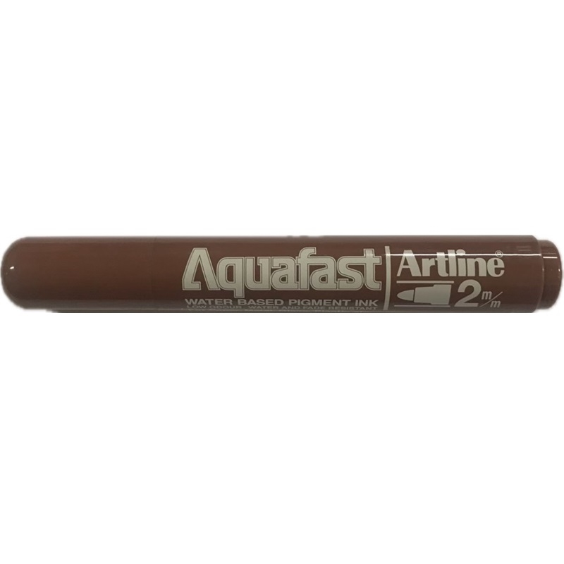 EKP-2ABR.jpg ARTLINE AQUAFAST WATERBASED MARKER 2MM BROWN - Image 1