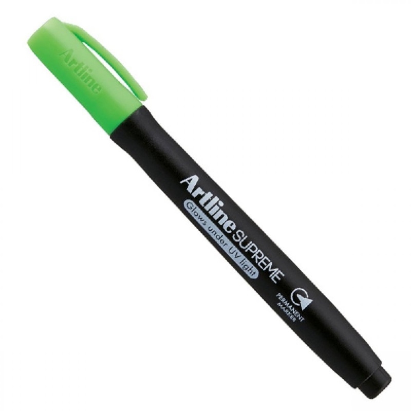 EPF-700UVGLGR.jpg ARTLINE SUPREME PERMANENT MARKER UV GLOW GREEN - Image 1