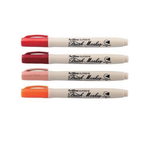 EPF-FW4SET1.jpg ARTLINE SUPREME BRUSH MARKER SET 5PCS #1 - Image 1