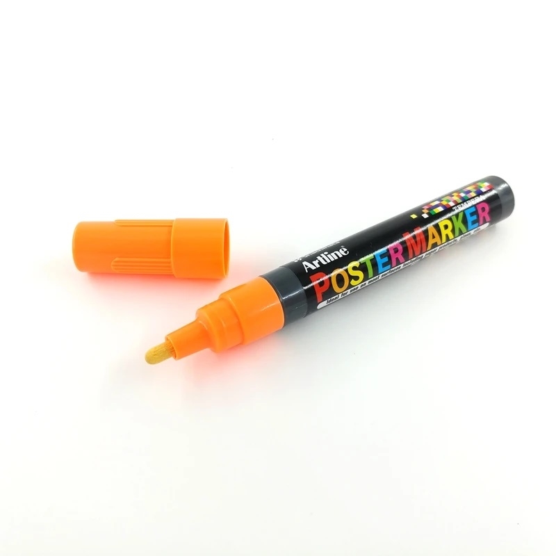EPP-4FLOR.jpg ARTLINE POSTER MARKER 4 TEMPERA FLUORESCENT ORANGE - Image 1