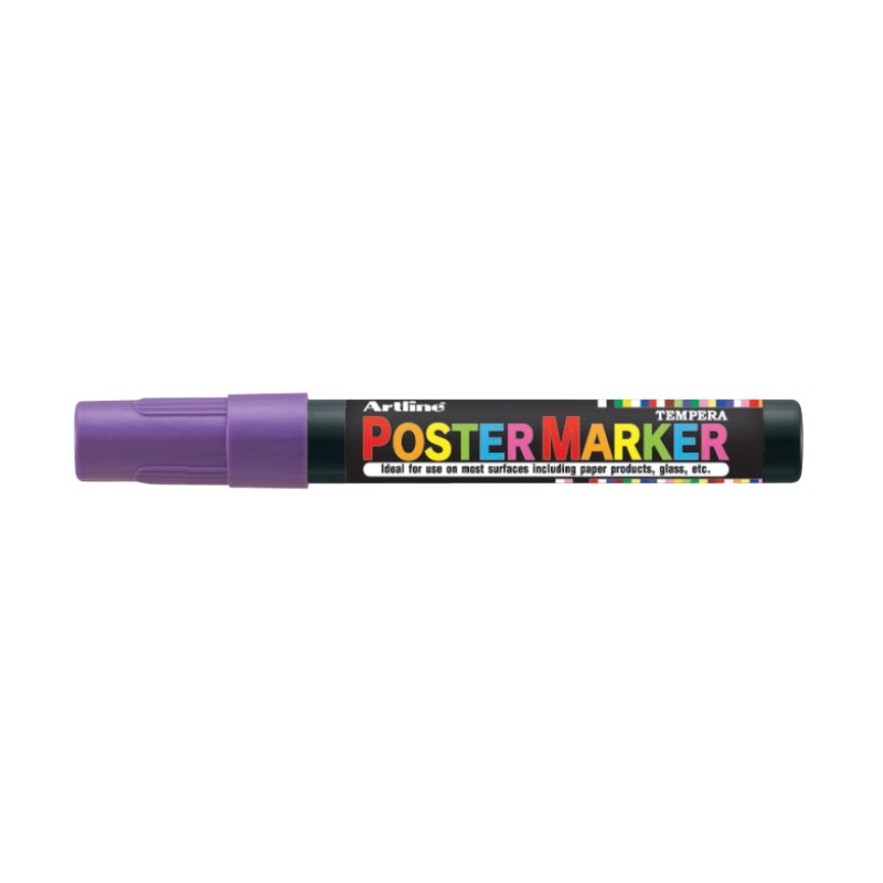 EPP-4MPUR.jpg ARTLINE POSTER MARKER 4 TEMPERA METALLIC PURPLE - Image 1