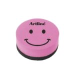 ARTLINE MAGNETIC WHITEBOARD ERASER SMILEY PINK