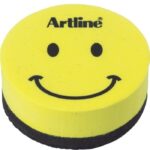 ARTLINE MAGNETIC WHITEBOARD ERASER SMILEY YELLOW