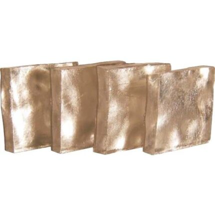 GOLD TESSERA MOSAIC 20X20MM 1PC WHITE GOLD ROUGH
