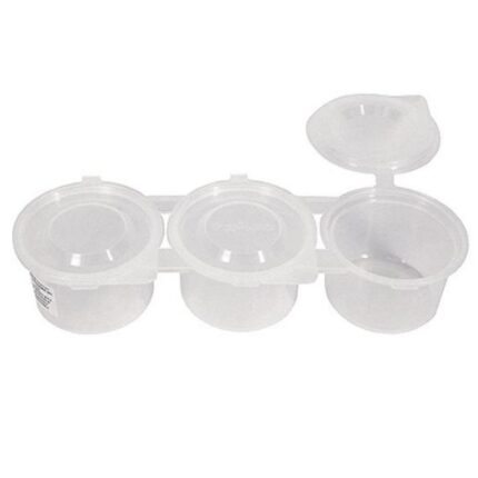 PLASTIC SMALL POTS X3 [3X75ML]