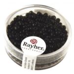 RAYHER ROCAILLES 2.6MM 17G OPAQUE BLACK