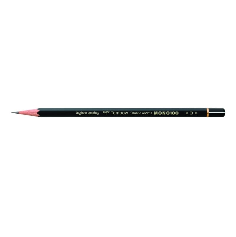 TMONO-100-B.jpg TOMBOW MONO 100 DRAWING PENCIL B - Image 1