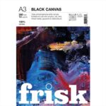 FRISK BLACK CANVAS PAD A3 280G 10SH