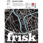 FRISK BLACK CARD PAD A5 350G 10SH