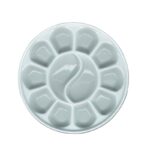 FRISK PORCELAIN CIRCULAR PALETTE 12 MIXING WELLS