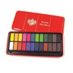 MAJOR BRUSHES 24 BLOCK WATERCOLOUR TABLET TIN