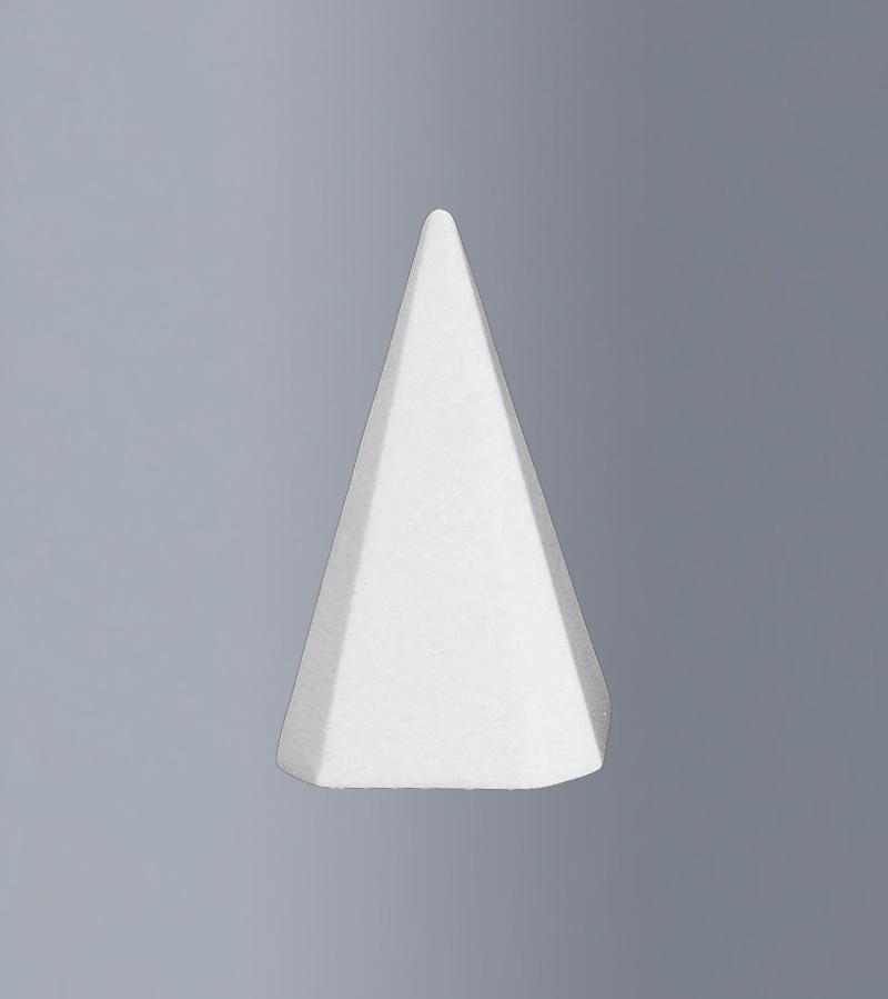 BVOPIR12U.jpg STYROFOAM PYRAMID W.12CM H.19CM - Image 1