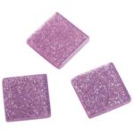 RAYHER ACRYL MOSAIC 1X1CM 205PC/50G GLITTER PALE PINK