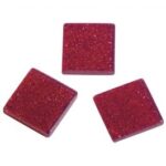 RAYHER ACRYL MOSAIC 1X1CM 205PC/50G GLITTER BORDEAUX