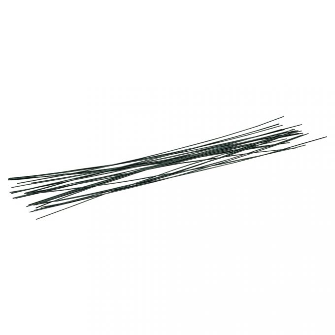 R2403813.jpg RAYHER FLORISTS WIRE D.1MMX50CM 16PCS DARK GREEN - Image 1