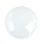 RAYHER PLASTIC MEDALLION 9CM [2PARTS] CRYSTAL