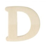 RAYHER WOODEN LETTER 4CM D