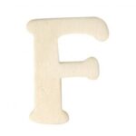 RAYHER WOODEN LETTER 4CM F