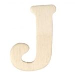 RAYHER WOODEN LETTER 4CM J