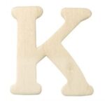 RAYHER WOODEN LETTER 4CM K