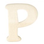RAYHER WOODEN LETTER 4CM P