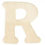 RAYHER WOODEN LETTER 4CM R