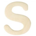 RAYHER WOODEN LETTER 4CM S