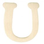 RAYHER WOODEN LETTER 4CM U