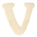 RAYHER WOODEN LETTER 4CM V