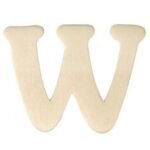 RAYHER WOODEN LETTER 4CM W