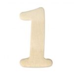 RAYHER WOODEN NUMBER 4CM 1