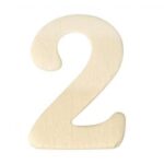RAYHER WOODEN NUMBER 4CM 2