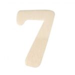 RAYHER WOODEN NUMBER 4CM 7