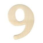 RAYHER WOODEN NUMBER 4CM 9