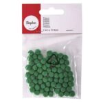 RAYHER POMPONS 7MM 70PCS GREEN