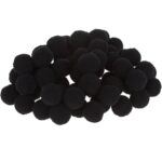 RAYHER POMPONS 15MM 60PCS BLACK